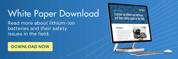 Download our White Paper about lithium-ion batteries and their safety issues.